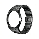 Oak Pop Black Steel Case & Silicone Strap