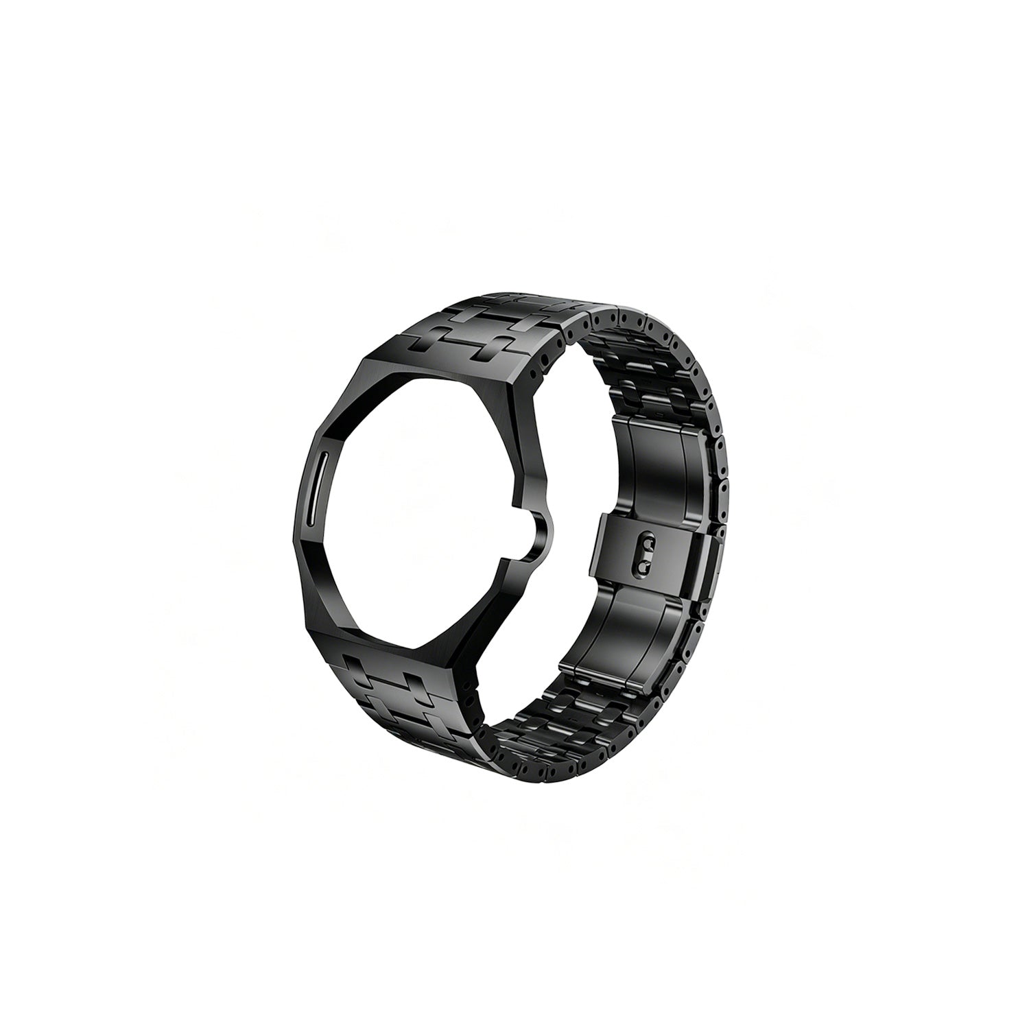 Oak Pop Exclusive Black Steel Strap