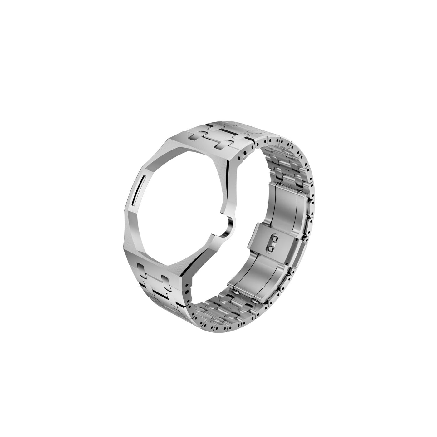 Oak Pop Exclusive Silver Steel Strap