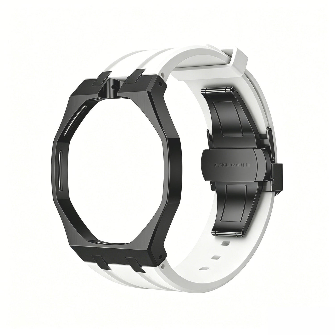 Oak Pop Black Steel Case & Silicone Strap