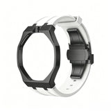 Oak Pop Black Steel Case & Silicone Strap