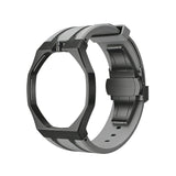 Oak Pop Black Steel Case & Silicone Strap