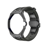 Oak Pop Black Steel Case & Silicone Strap