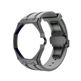 Oak Pop Black Steel Case & Silicone Strap