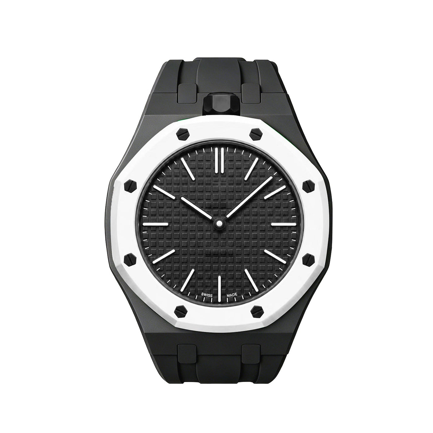 Oak Pop Exclusive Black Silicone Strap