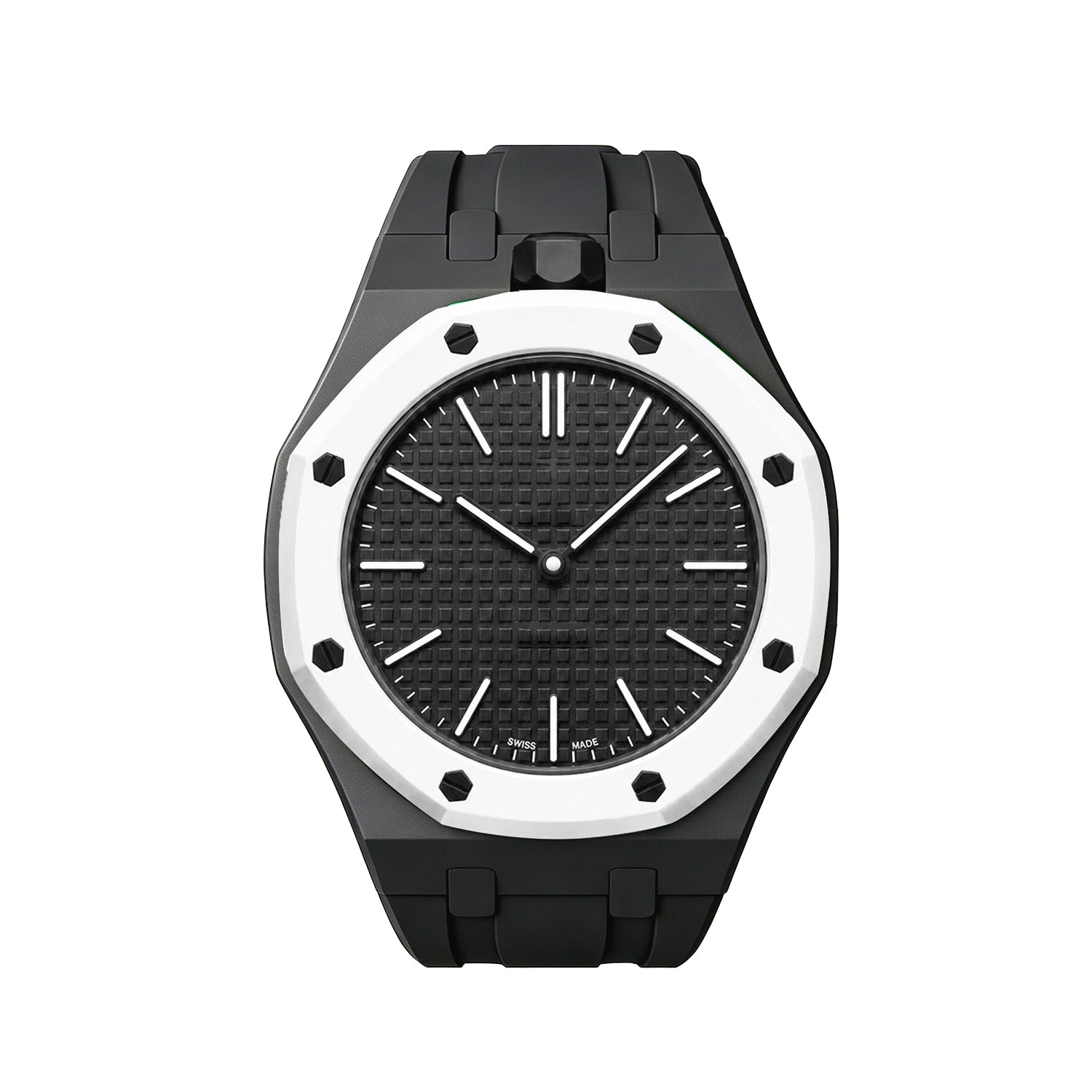 Oak Pop Exclusive Black Silicone Strap