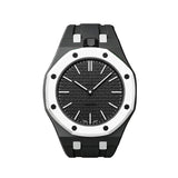 Oak Pop Exclusive Black And White Silicone Strap