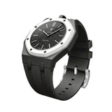 Oak Pop Exclusive Black Silicone Strap