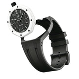 Oak Pop Exclusive Black Silicone Strap