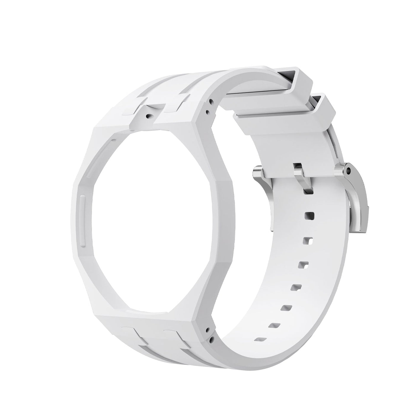 Oak Pop Exclusive  White Silicone Strap