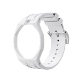 Oak Pop Exclusive  White Silicone Strap