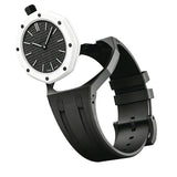 Oak Pop Exclusive Black Silicone Strap