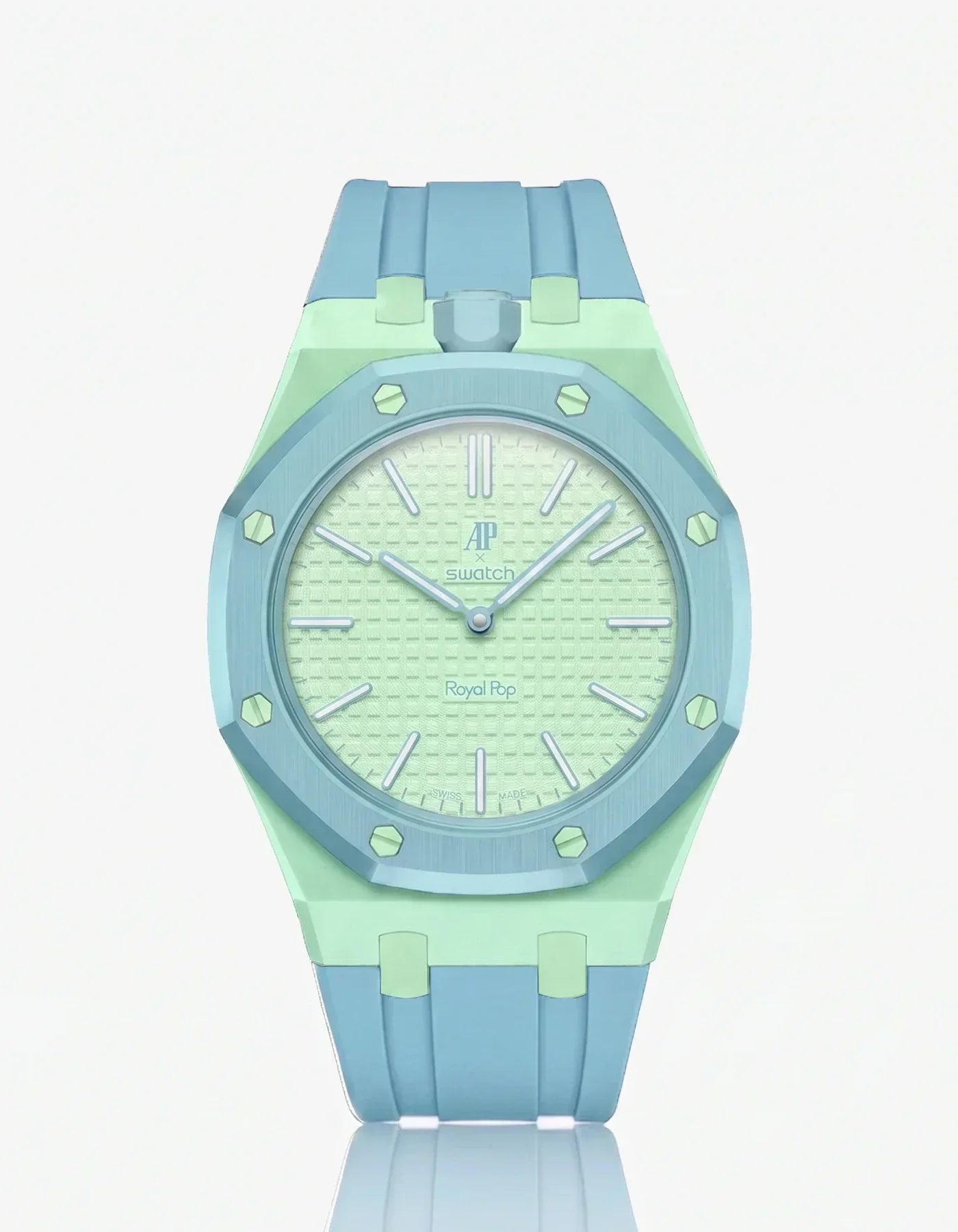 Silicone Strap & Case  Royal Pop  Blaue Acht(Customize  Colors)