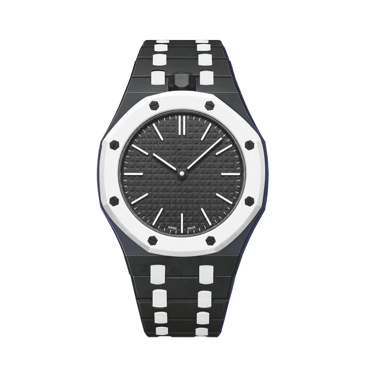 Oak Pop Exclusive Black And White Bioceramic Strap
