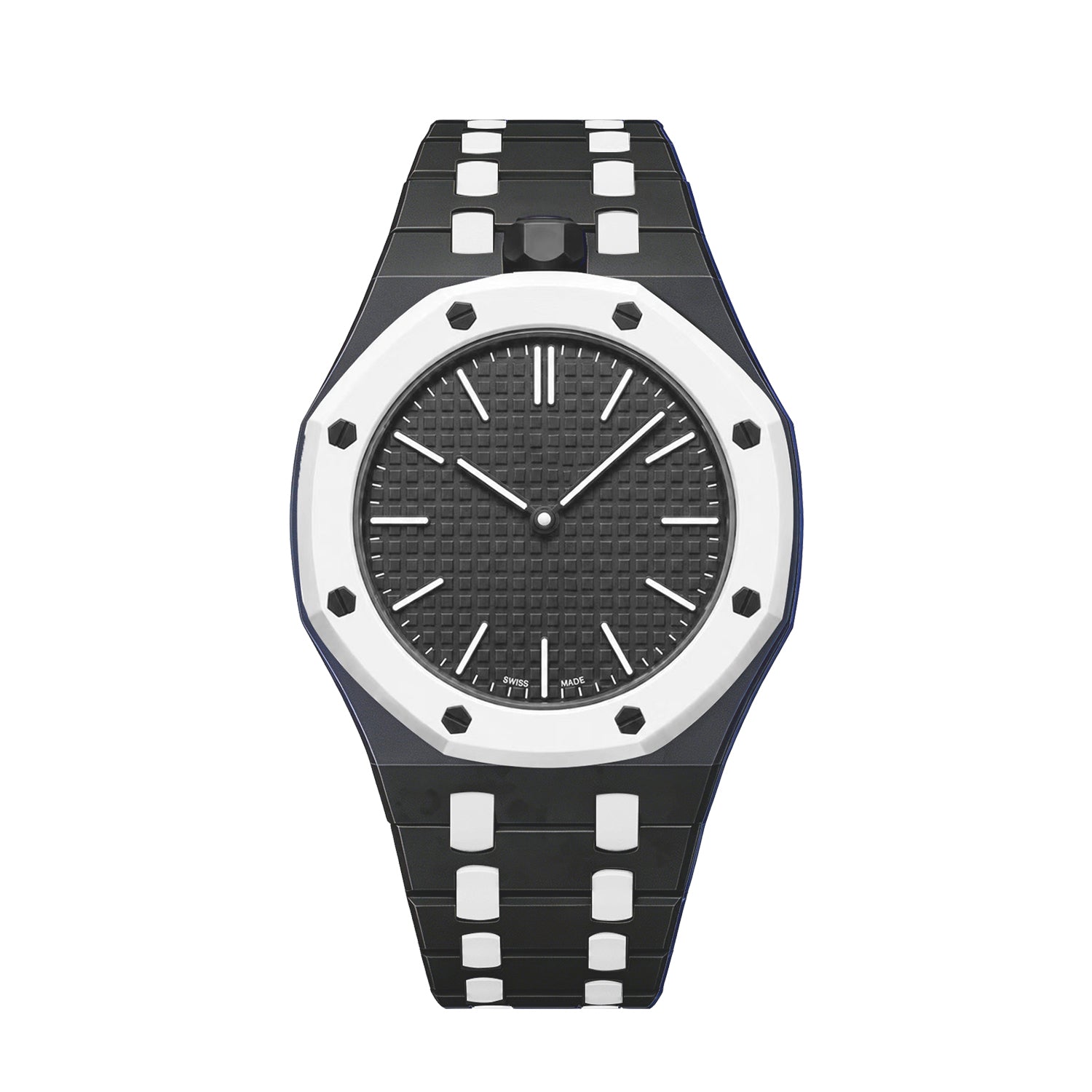 Oak Pop Exclusive Black And White Bioceramic Strap