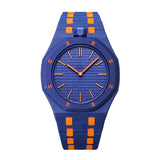 Oak Pop Exclusive Dark Blue And Orange Bioceramic Strap