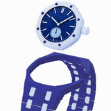 Oak Pop Exclusive Dark Blue And Light Blue Bioceramic Strap