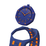 Oak Pop Exclusive Dark Blue And Orange Bioceramic Strap