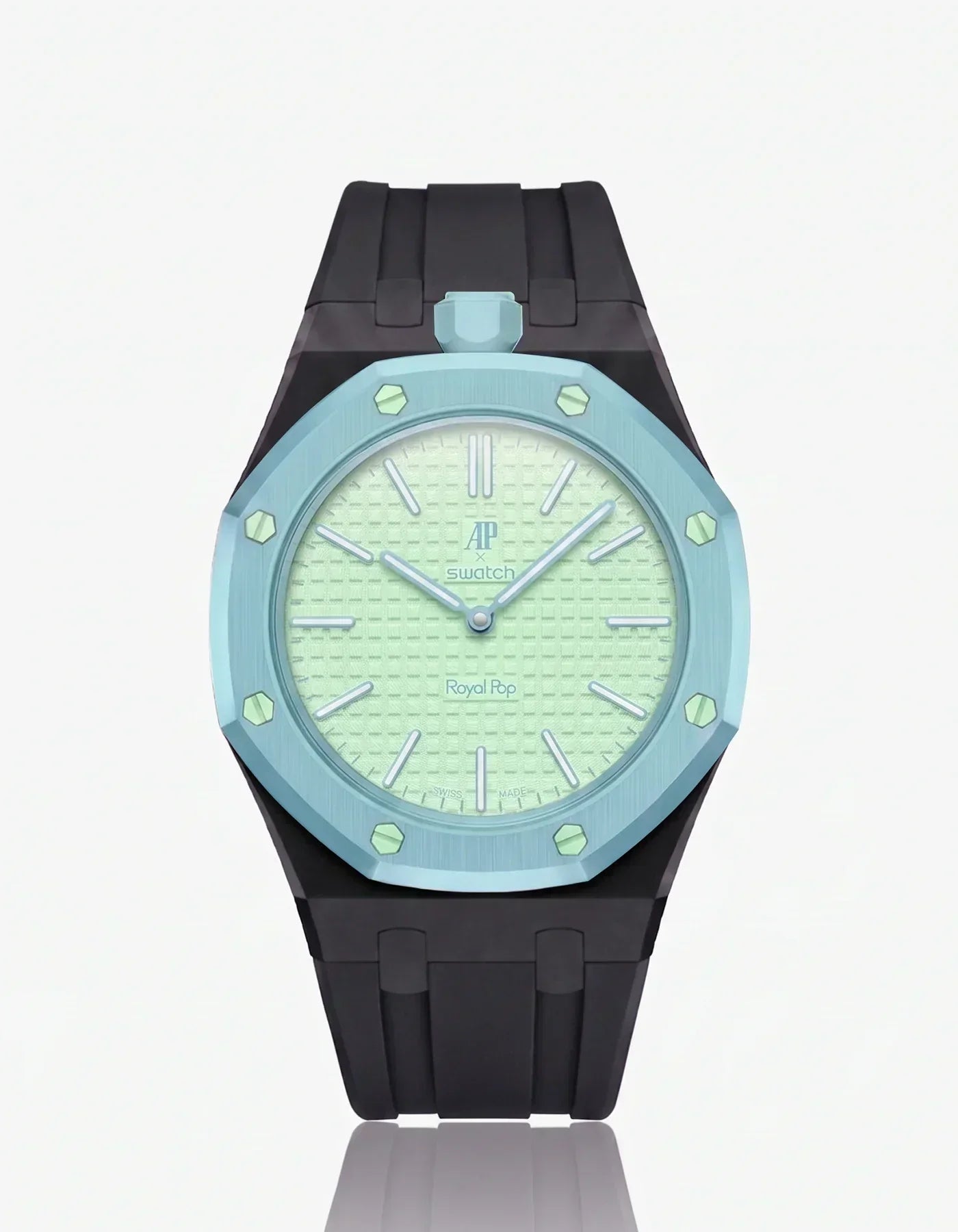 Silicone Strap & Case  Royal Pop  Blaue Acht(Customize  Colors)