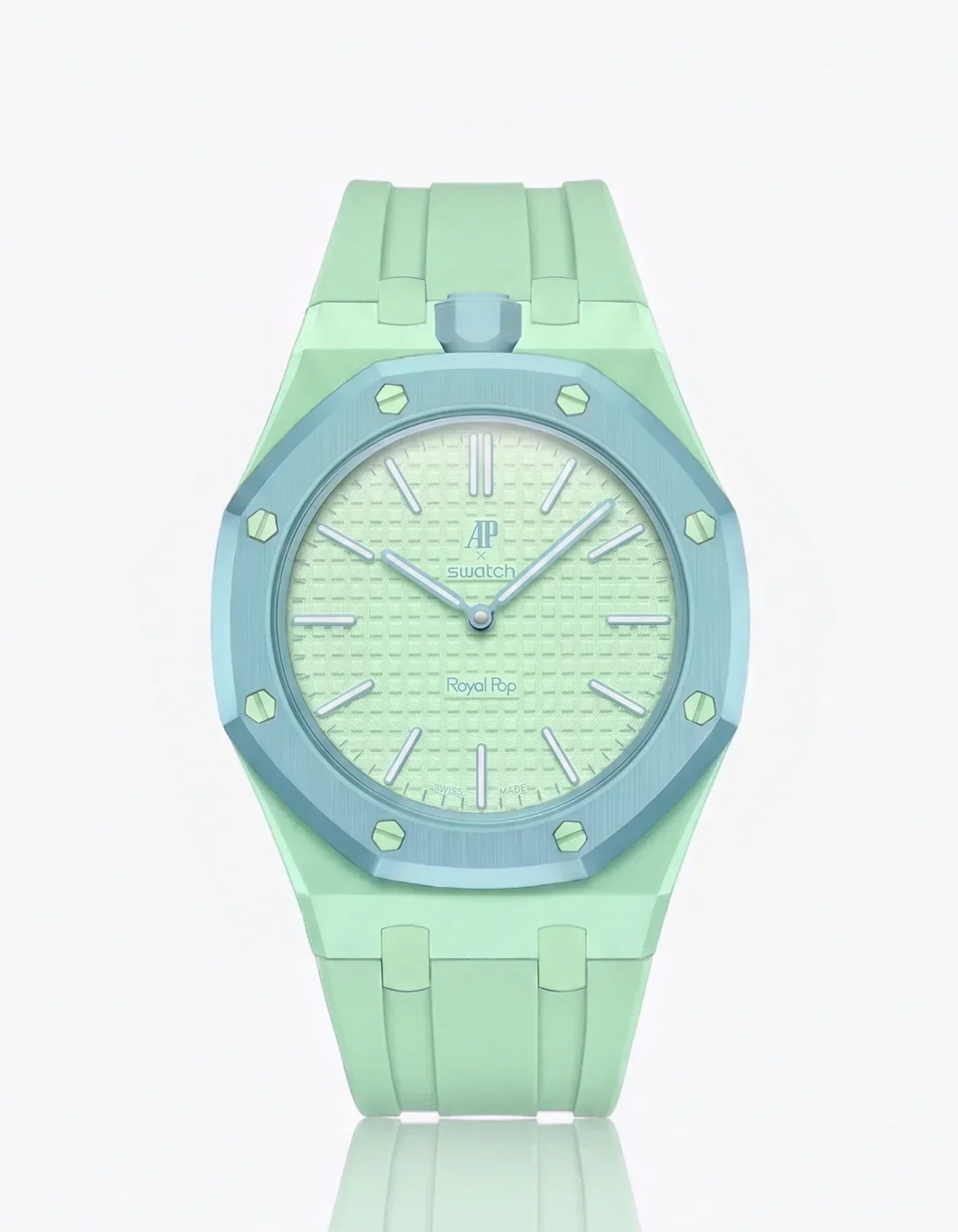 Silicone Strap & Case  Royal Pop  Blaue Acht(Customize  Colors)