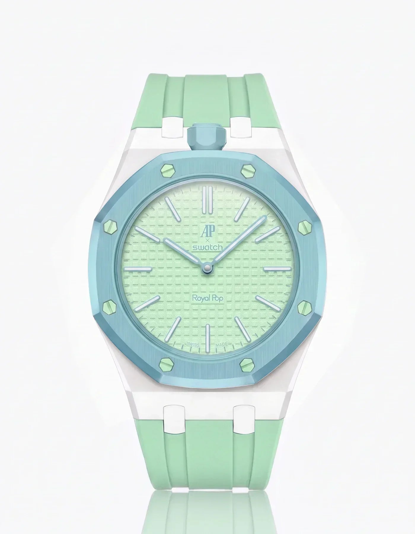 Silicone Strap & Case  Royal Pop  Blaue Acht(Customize  Colors)
