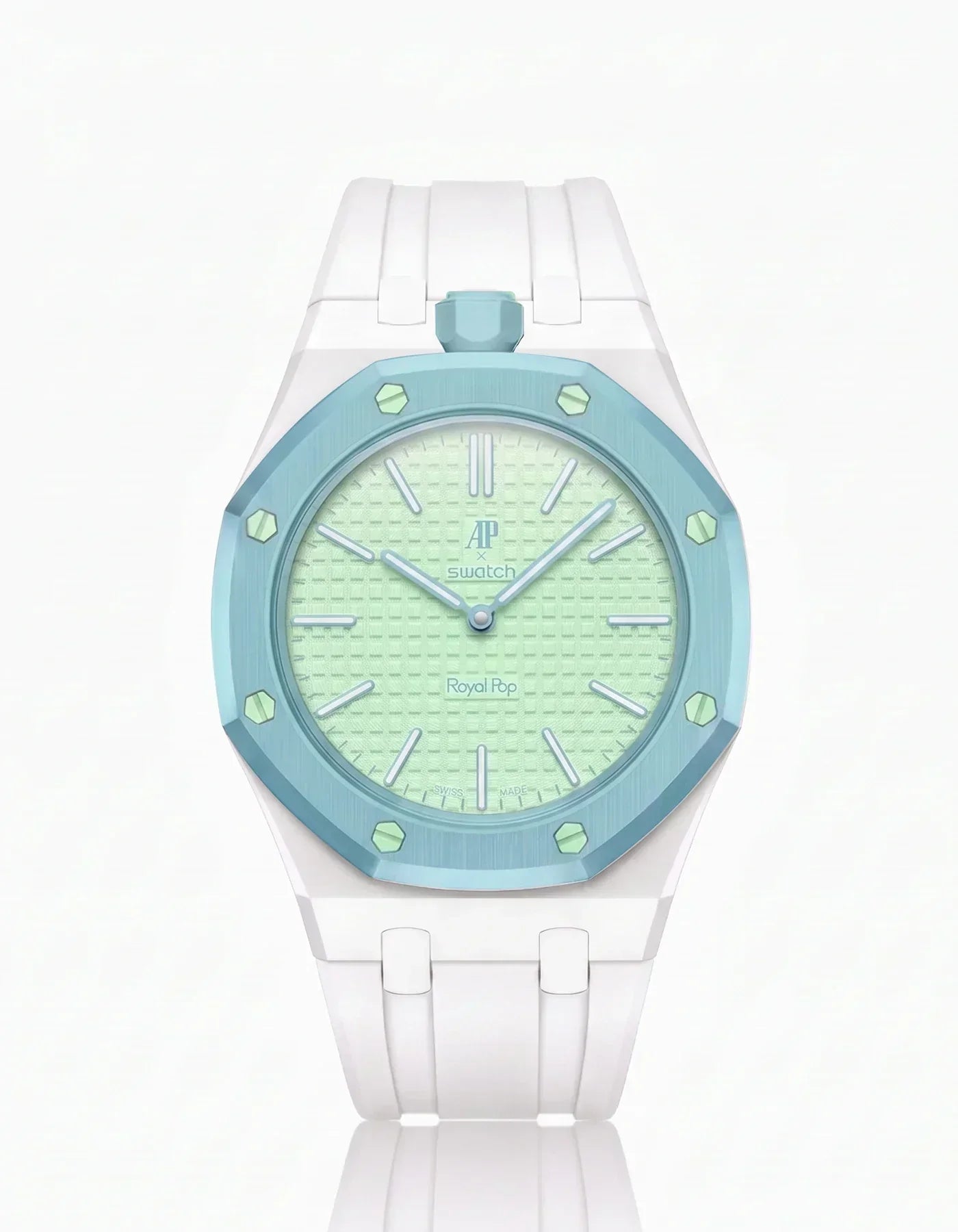 Silicone Strap & Case  Royal Pop  Blaue Acht(Customize  Colors)