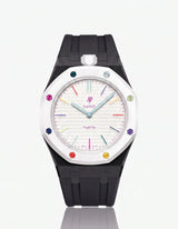 Silicone Strap & Case  Royal Pop Huit Blanc(Customize  Colors)
