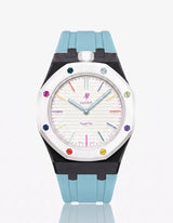 Silicone Strap & Case  Royal Pop Huit Blanc(Customize  Colors)