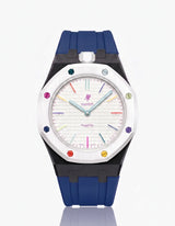 Silicone Strap & Case  Royal Pop Huit Blanc(Customize  Colors)