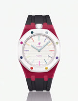 Silicone Strap & Case  Royal Pop Huit Blanc(Customize  Colors)