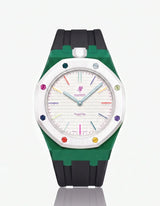 Silicone Strap & Case  Royal Pop Huit Blanc(Customize  Colors)