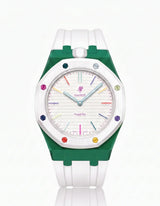 Silicone Strap & Case  Royal Pop Huit Blanc(Customize  Colors)