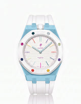 Silicone Strap & Case  Royal Pop Huit Blanc(Customize  Colors)