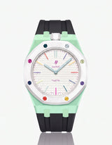 Silicone Strap & Case  Royal Pop Huit Blanc(Customize  Colors)