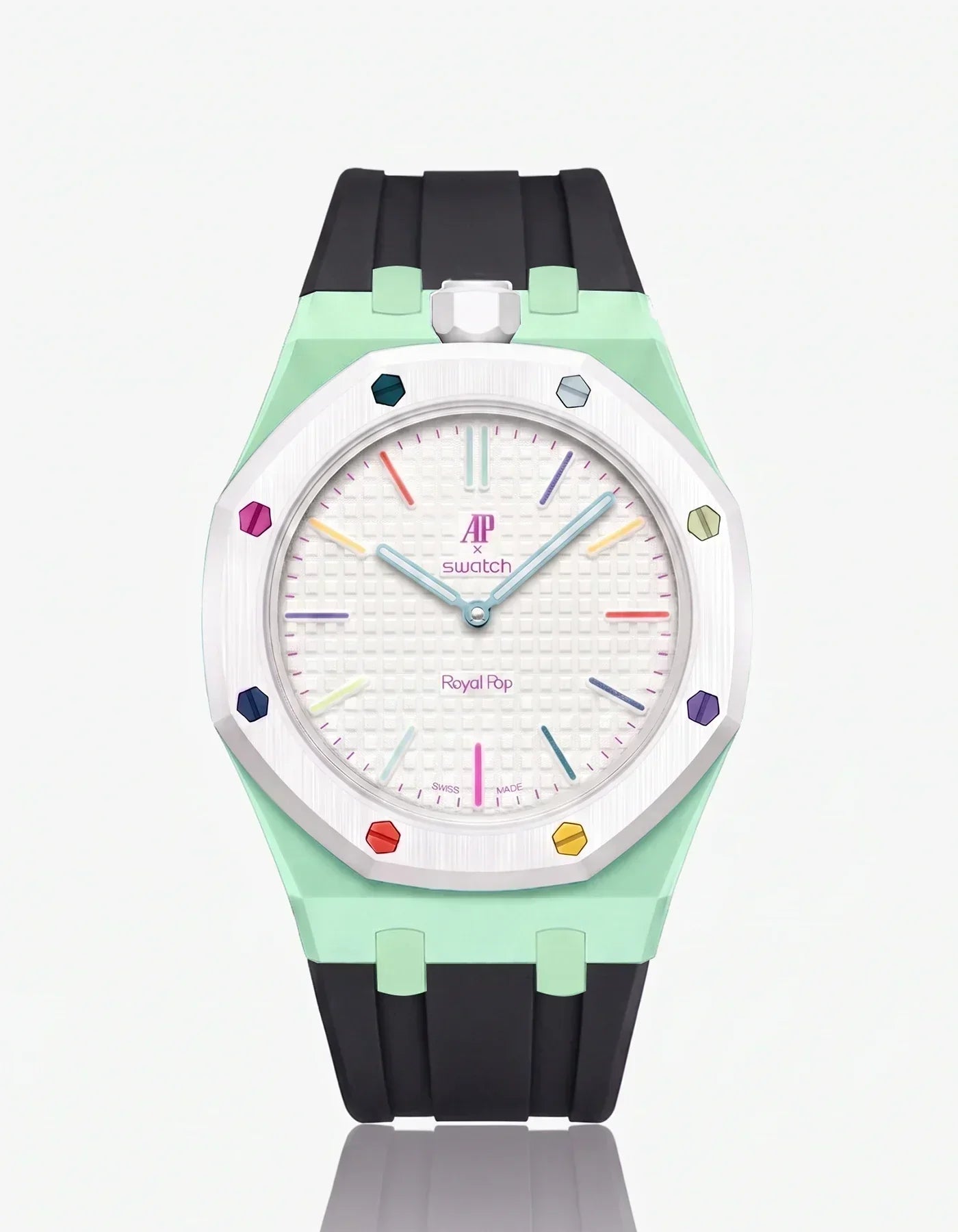Silicone Strap & Case  Royal Pop Huit Blanc(Customize  Colors)