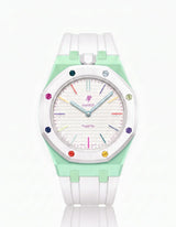 Silicone Strap & Case  Royal Pop Huit Blanc(Customize  Colors)