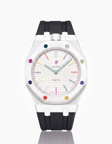 Silicone Strap & Case  Royal Pop Huit Blanc(Customize  Colors)