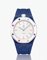 Silicone Strap & Case  Royal Pop Huit Blanc(Customize  Colors)