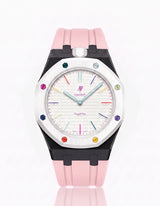 Silicone Strap & Case  Royal Pop Huit Blanc(Customize  Colors)