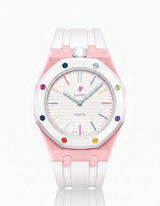 Silicone Strap & Case  Royal Pop Huit Blanc(Customize  Colors)