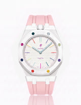 Silicone Strap & Case  Royal Pop Huit Blanc(Customize  Colors)