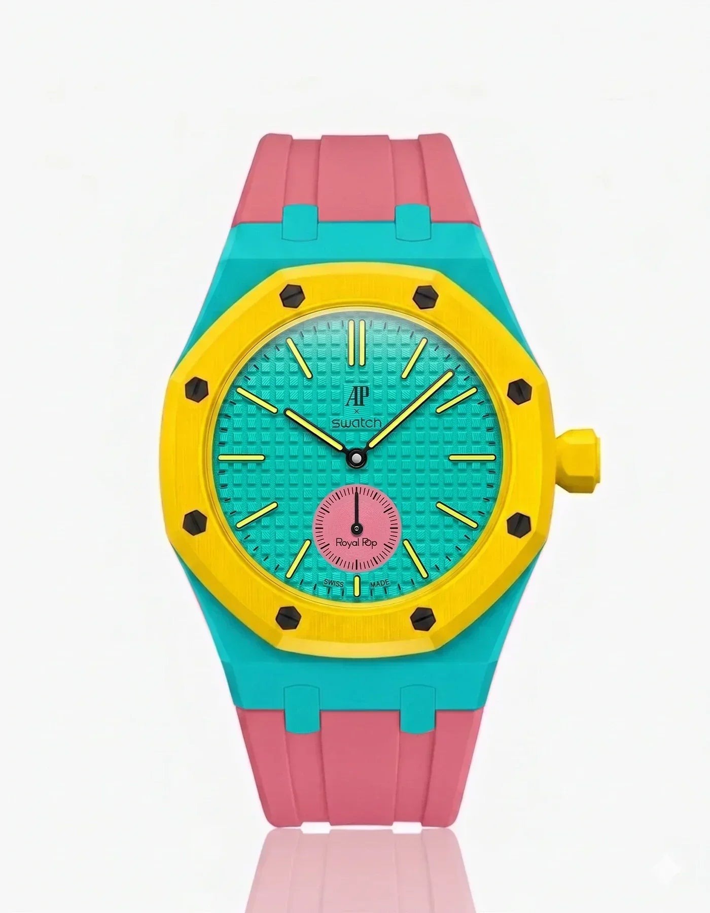 Silicone Strap & Case  Royal Pop Otg Roz(Customize  Colors)