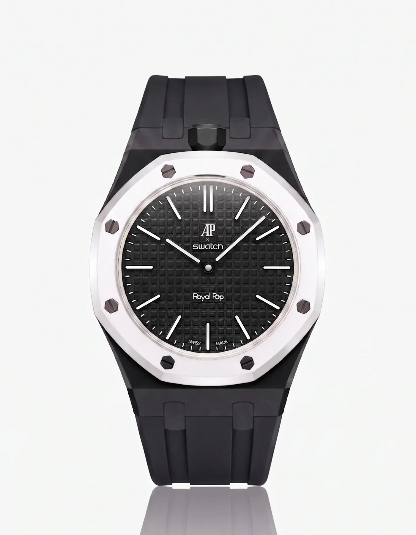 Silicone Strap & Case Royal Pop Ocho Negro(Customize  Colors)