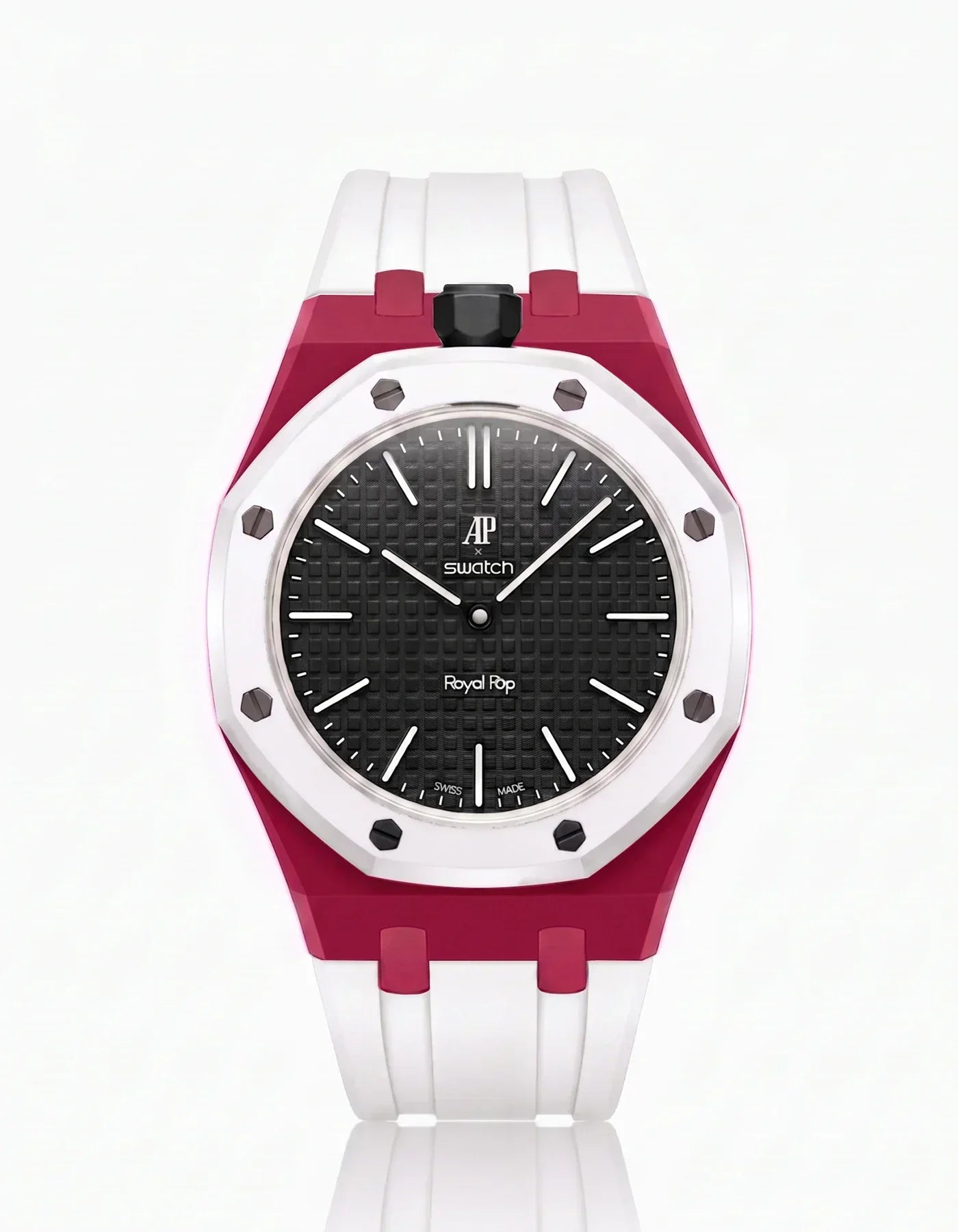 Silicone Strap & Case Royal Pop Ocho Negro(Customize  Colors)