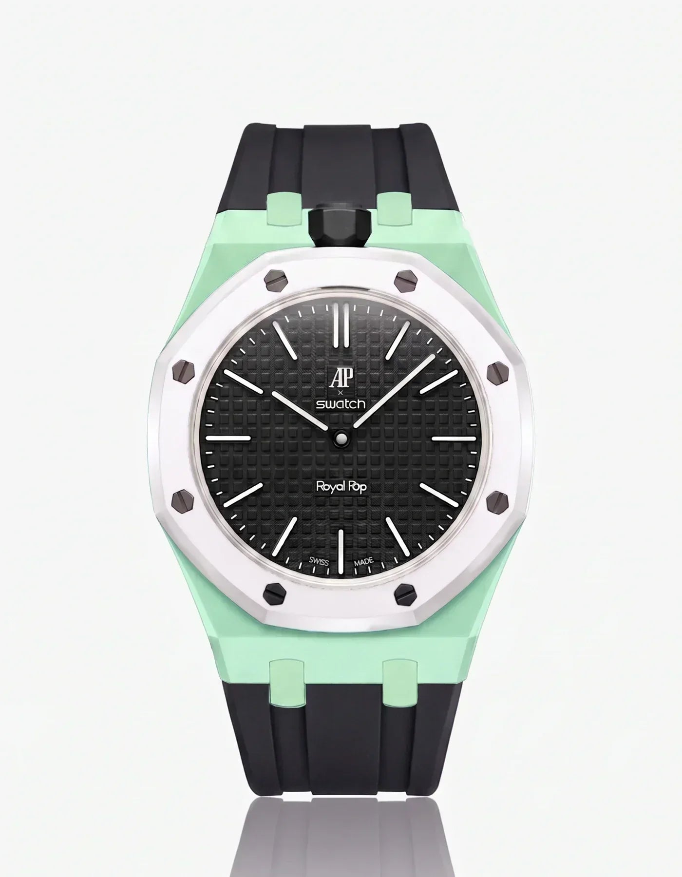 Silicone Strap & Case Royal Pop Ocho Negro(Customize  Colors)