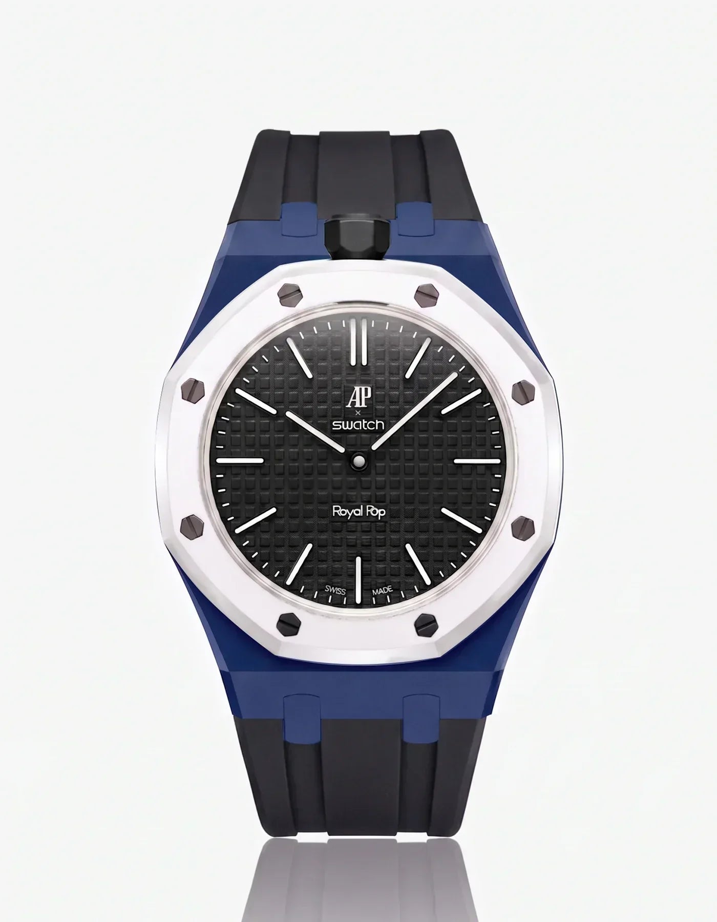 Silicone Strap & Case Royal Pop Ocho Negro(Customize  Colors)