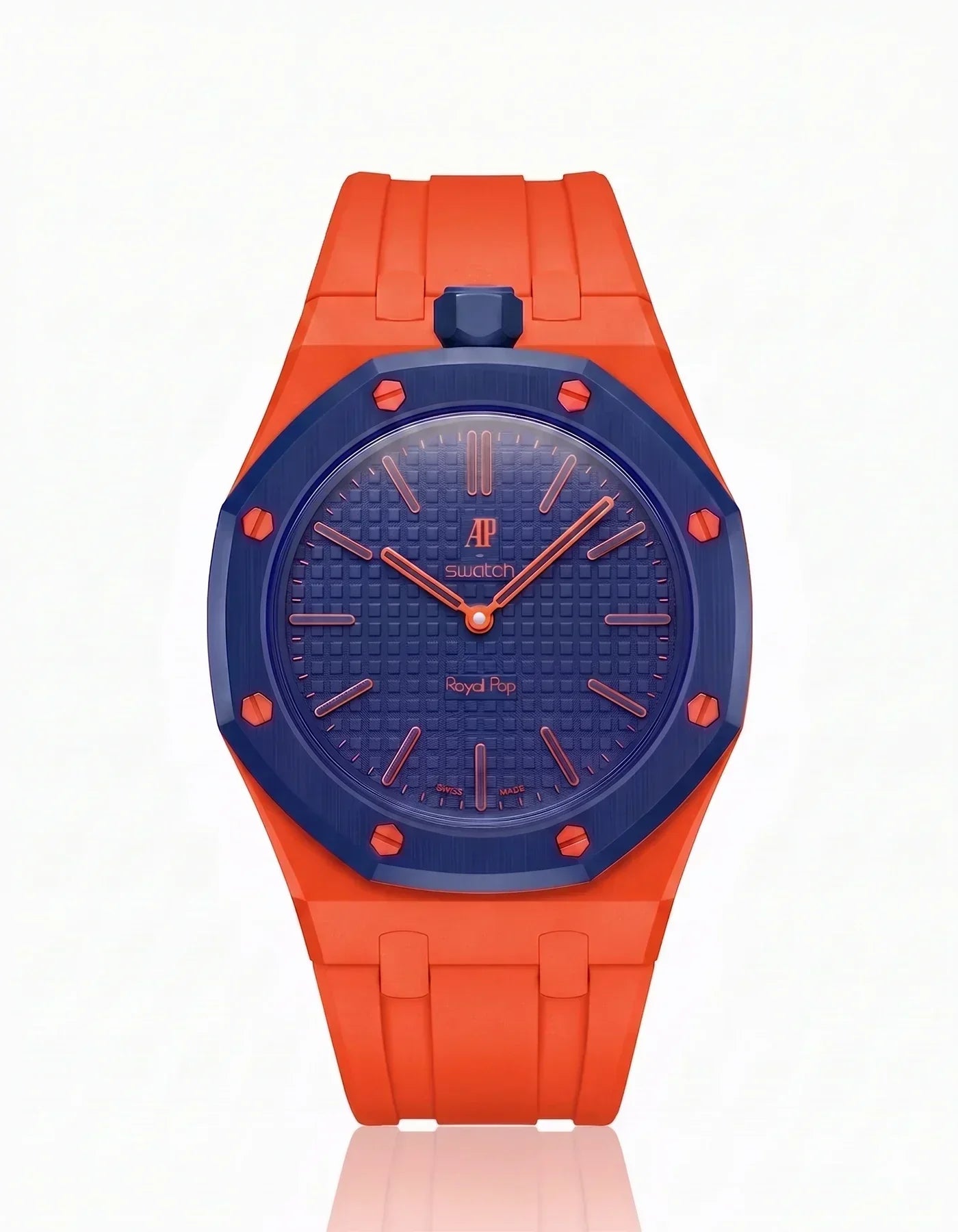 Silicone Strap & Case  Royal Pop Orenji Hachi(Customize  Colors)
