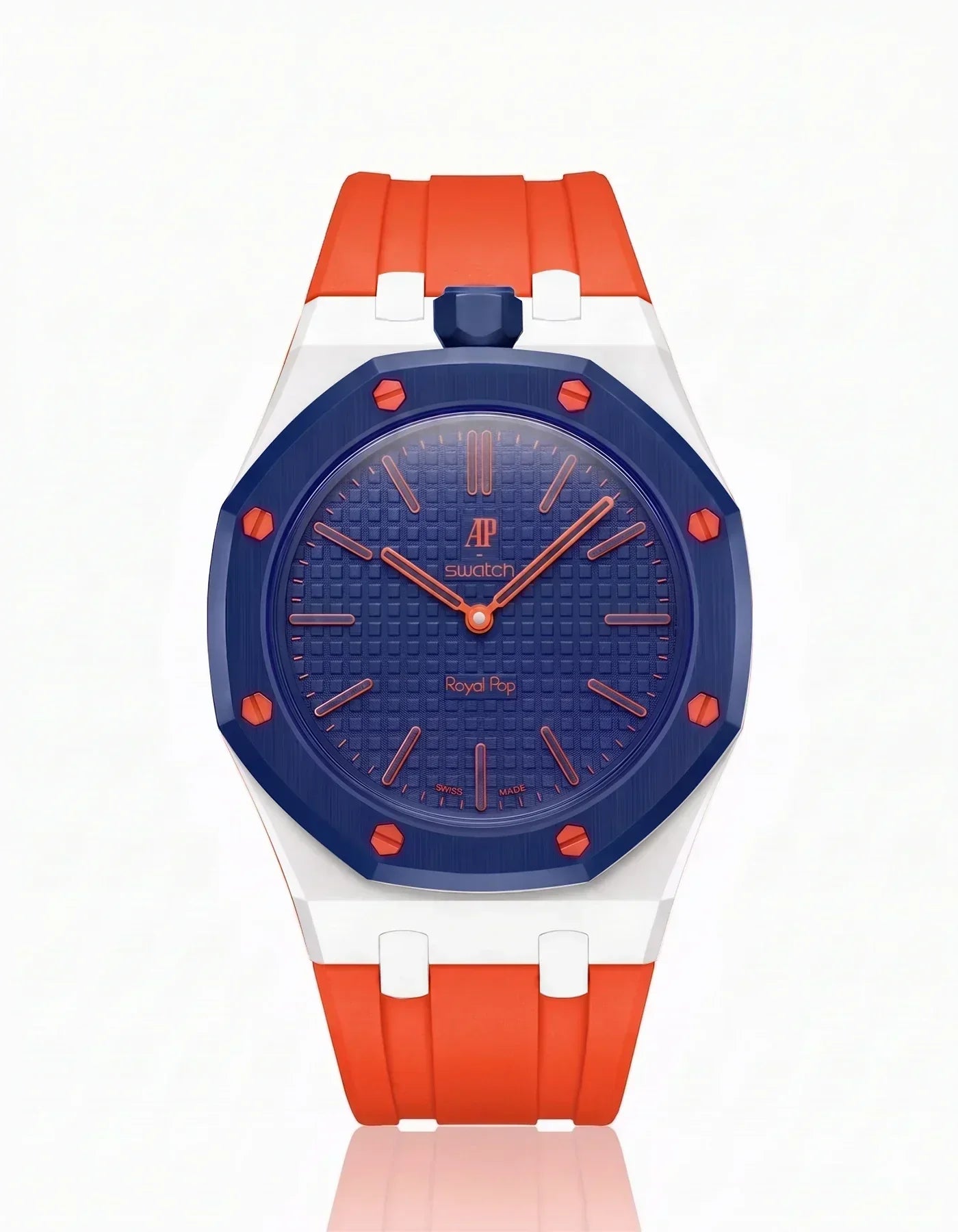 Silicone Strap & Case  Royal Pop Orenji Hachi(Customize  Colors)