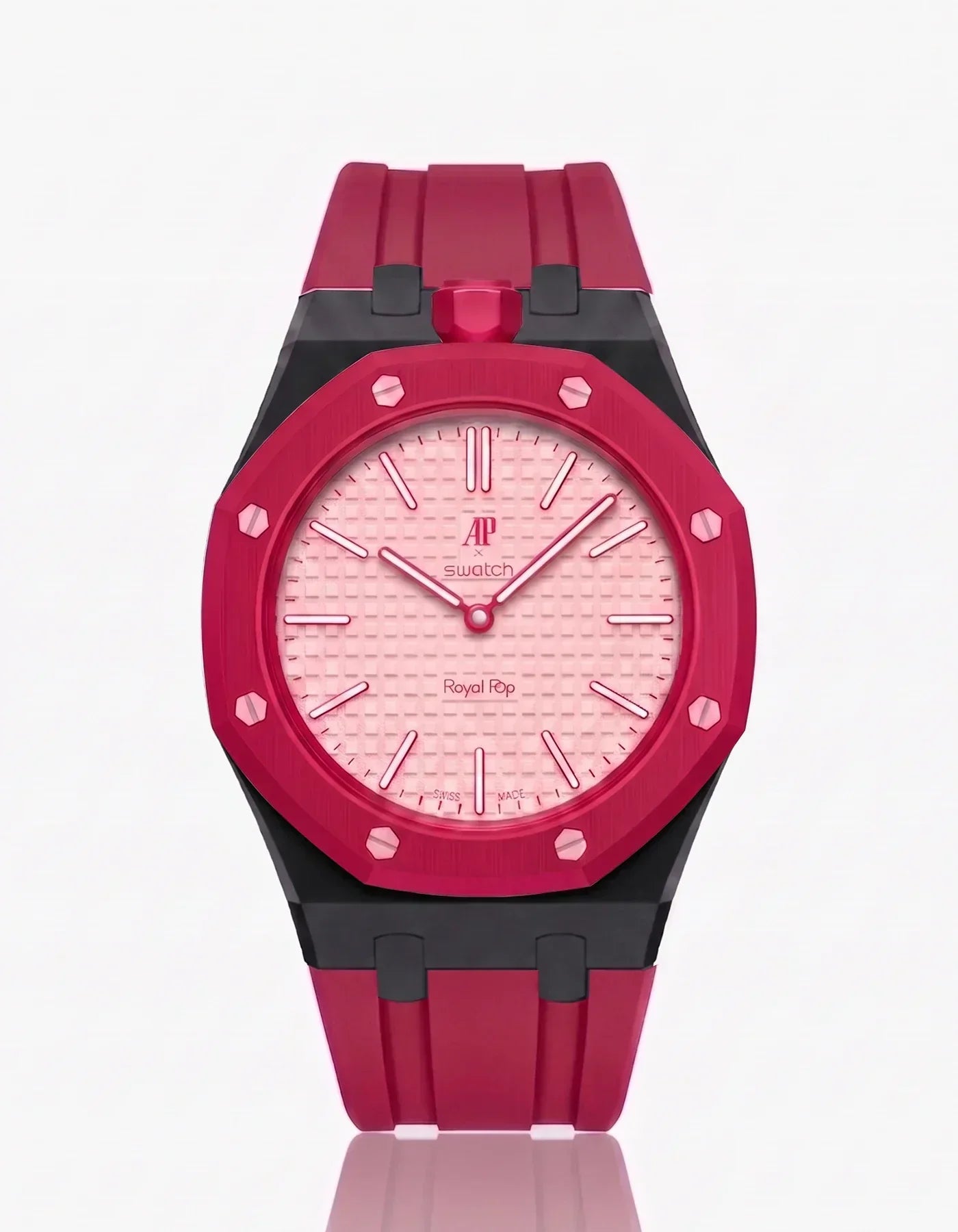 Silicone Strap &  Case  Royal Pop Otto Rosso(Customize  Colors)