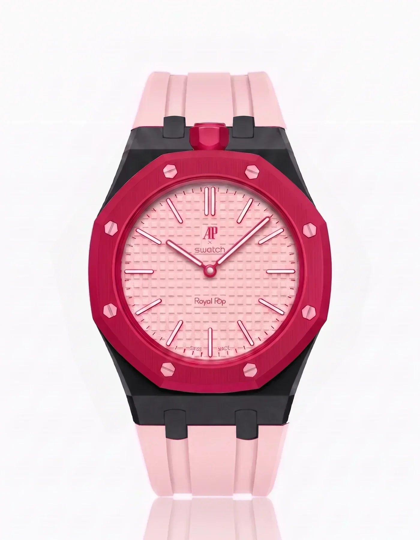 Silicone Strap &  Case  Royal Pop Otto Rosso(Customize  Colors)